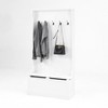 VYNXARIA Entryway Bench with Coat Rack & Shoe Storage - Stylish Organizer with 5 Hooks - 2 of 4