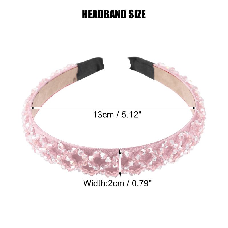 Unique Bargains Women's Bling Rhinestone Headband 0.79 Inch Wide 1 Pc, 4 of 7