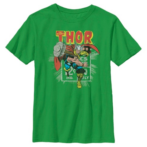 Boy's Marvel The Mighty Thor Comic Book Shot T-Shirt - image 1 of 4