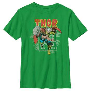 Boy's Marvel The Mighty Thor Comic Book Shot T-Shirt