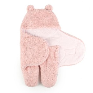 Tadpoles Tadpoles Super Soft Plush Swaddle Wrap - Blush | 100% Microfiber Plush Polyester | Soft, Smooth & Durable - 1 of 1