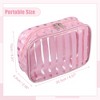 Unique Bargains Portable PVC Clear Zipper Makeup Bag Organizers 1 Pc - 2 of 4