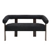 Christopher Knight Home Webb 53" Modern Rubberwood Boucle Upholstered Loveseat - 2 of 4