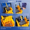 6.9 Gallon Mop Bucket Car, Mop Water Bucket Cart With Metal Handle Holder, 4 Quiet Wheels, Removable Side Pressure Dryer, Home Mop Bucket Cart - 3 of 4