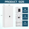 Mlezan Storage Cabinet with Locking Doors, 71" Tall 18" Deep Metal Cabinet with 5 Adjustable Shelves for Pantry, Office,  Home Kitchen Pantry Cabinets - 3 of 4