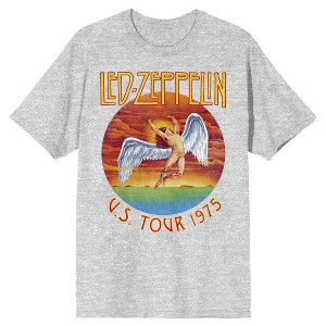 Led Zeppelin U.S. Tour 1975 Crew Neck Short Sleeve Men's T-shirt - 1 of 2