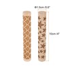 Unique Bargains Wood Clay Grain Texture Carved Fine Baking DIY Rolling Pins 2 Pcs - 2 of 4