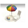 "Beach Girls" Accessories (Beach Chair and Beach Umbrella and Duffle Bag) for 1/24 Scale Models by American Diorama - 3 of 3