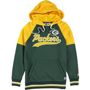 STARTER Womens Green Bay Packers Hoodie Sweatshirt - 1 of 2