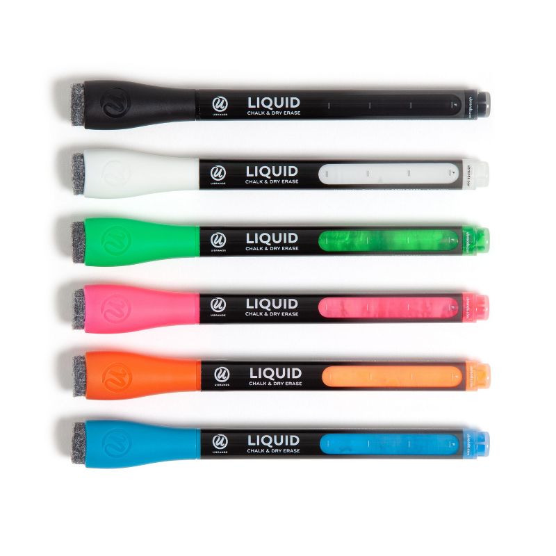 U Brands 6ct Liquid Chalk &#38; Dry Erase Markers, 3 of 12