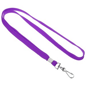 Unique Bargains Polyester Wear-resistant Lightweight ID Card Neck Lanyards with Hook 25 Pcs - 1 of 4