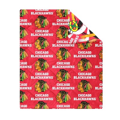 NHL Chicago Blackhawks 50" x 60" Two Sided Plush Throw Blanket