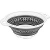 Collapsible Colanders (Strainers) for Fruit Vegetable Food Sizes 8" - 2 Quart (grey) - 4 of 4