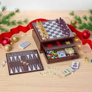 The Lakeside Collection 15-in-1 Wooden Game Center 1 Pieces - 1 of 4
