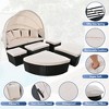 YOOCOZZ Outdoor Rattan Daybed with Canopy and Cushions - 2 of 4