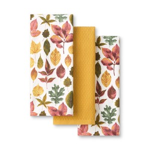 MARTHA STWEART Autumn Harvest Kitchen Towel 3-Pack Set - 1 of 4