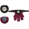 INSPIRE CHIC Women's Rhinestone Ribbon Pre-tied Bowknot Ties Brooch - 3 of 4