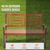 VEVOR Outdoor Bench, 48 inches Wood Garden Bench for Outdoors, Outdoor Garden Park Bench with Backrest and Armrests, 700 lbs Load Capacity Bench - 3 of 4