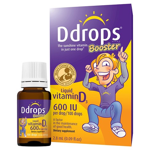 Ddrops Booster Vitamin D Dietary Supplement Liquid Drops ...