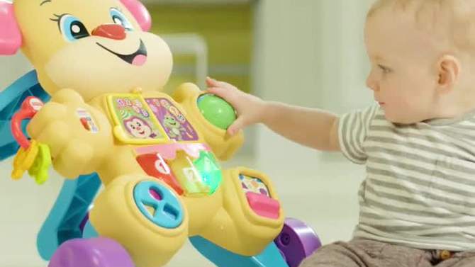 Fisher-Price Laugh and Learn Smart Stages Puppy Walker - Learn With Sis, 2 of 17, play video
