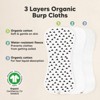 KeaBabies 5pk Urban Baby Burp Cloths, Organic Burping Cloth for Babies, Burp Rags for Baby Girls, Boys - 4 of 4