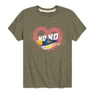 Boys' - Hot Wheels - XOXO Heart Short Sleeve Graphic T-Shirt - 1 of 4