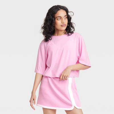 Women's Boxy Cropped Short Sleeve Top - JoyLab™