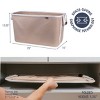 CleverMade Collapsible 2pk Laundry Basket LUXE Mocha/Cream - 3 of 4
