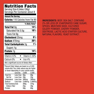 Beef Sausage 7g Protein Snack Bites - 8oz - Good & Gather™