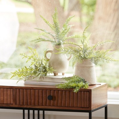 Lush Summer Fern 16" Greenery Tabletop Centerpiece in Pot