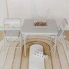 Boys and Girls Folding Table and Chair Set of 3, Featuring a Portable Table and Chairs with Soft Pu Cushions - 4 of 4