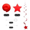 Unique Bargains Stars Hanging Wedding Party Decoration Foil Fringe Backdrop Curtains 48 Pcs - 3 of 4