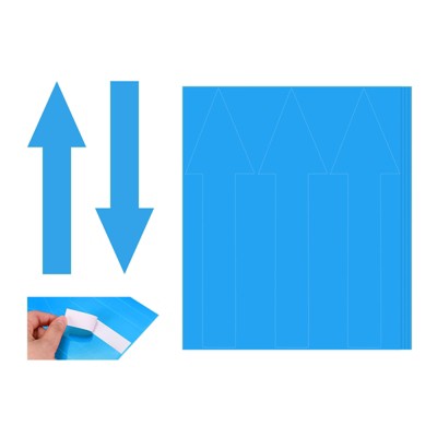Unique Bargains PVC Waterproof Self Adhesive Arrow Sticker 12 Pcs