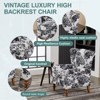 Okak Vintage Luxury Style High-Back Armchair with Coffee Table Set,Reading Leisure Chair Set for Living Rooms,Relaxation Areas - 3 of 4