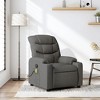 vidaXL Massage Recliner Chair Dark Grey - 2 of 4