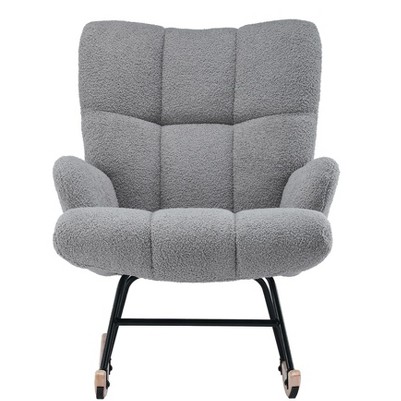 light gray teddy/rocking