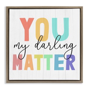 Stupell Industries You Darling Matter Rainbow Letters, 25" x 25" - 1 of 4