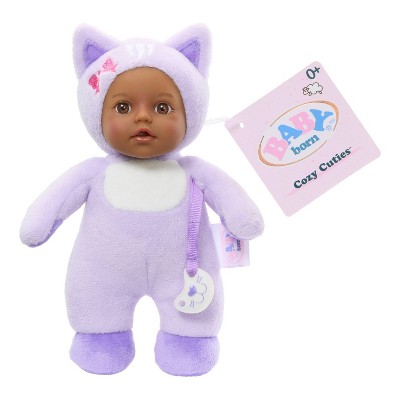 BABY Born Cozy Cuties Soft Baby Doll - Cat, Brown Eyes