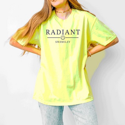 Simply Sage Market S.W.Smiley Radiant Smiley Outline Garment Dyed Tee