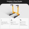 BalanceFrom Steel Frame Multi-Functional Home Gym Exercise Fitness Dip Stand Station with Adjustable Height, 500 Pound Capacity - 3 of 4