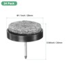 Unique Bargains Heavy Thickening Nail-on Furniture Felt Pads Black - 3 of 4