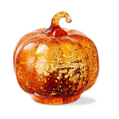 tag Harvest Glass Pumpkin Decor Medium