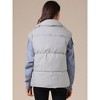 INSPIRE CHIC Women's Stand Collar Sleeveless Winter Lightweight Warm Padded Puffer Vest - 4 of 4