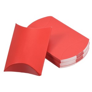 Unique Bargains Paper Rustic Surface Elegant Design Convenient Storage Gift Wrap Pillow Boxes 100 Pcs - 1 of 4