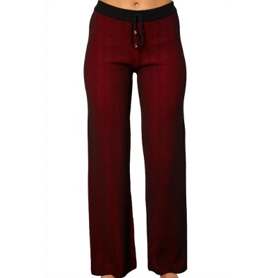 Women's Two Toned Ribbed Pant - Angel Apparel