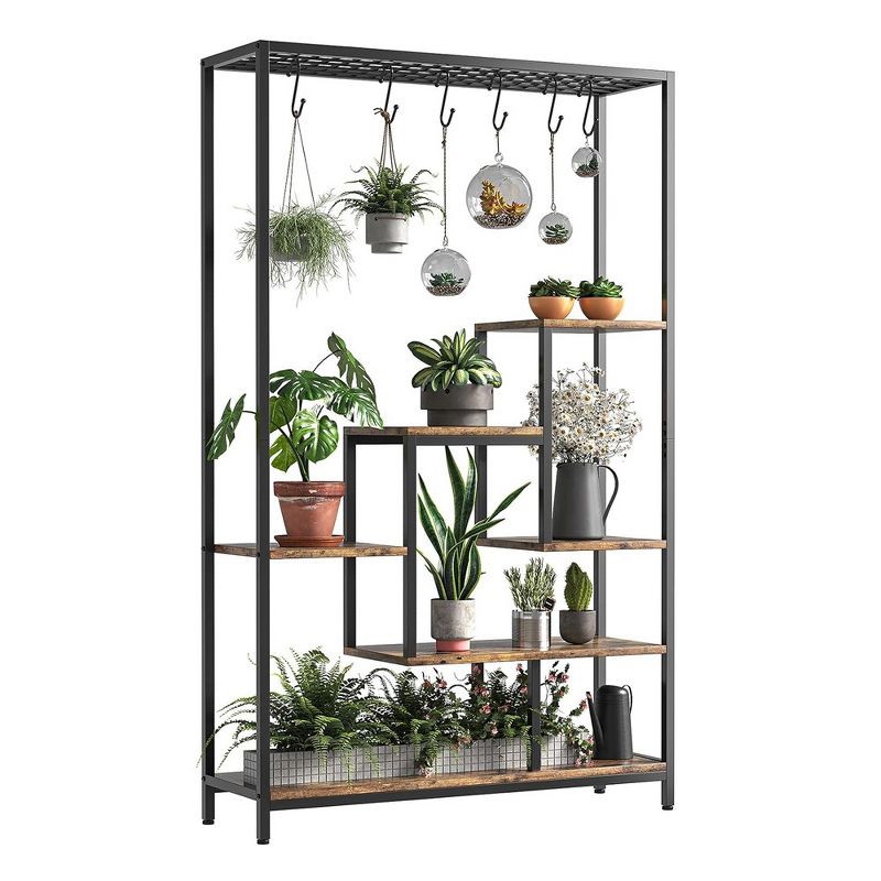 Indoor Plant Stand, 5-Tier 70.9" Large Metal Plant Shelf Display Rack, 3 of 6