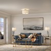 Hudson and Canal 16" Flush Mount with Fabric Shade - 4 of 4