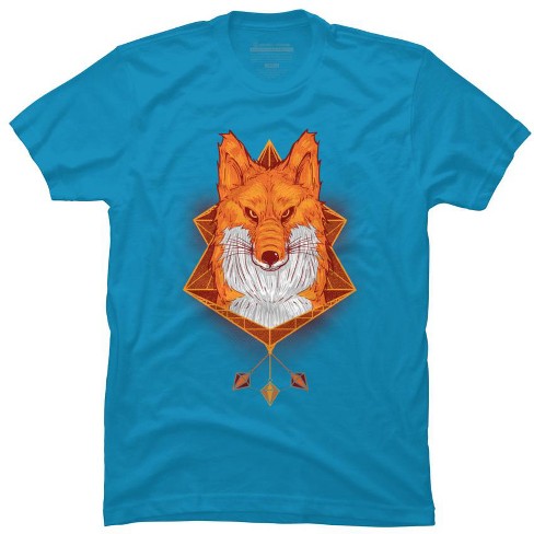 Men's Design By Humans Firefox Stare By Sayahelmi T-shirt : Target