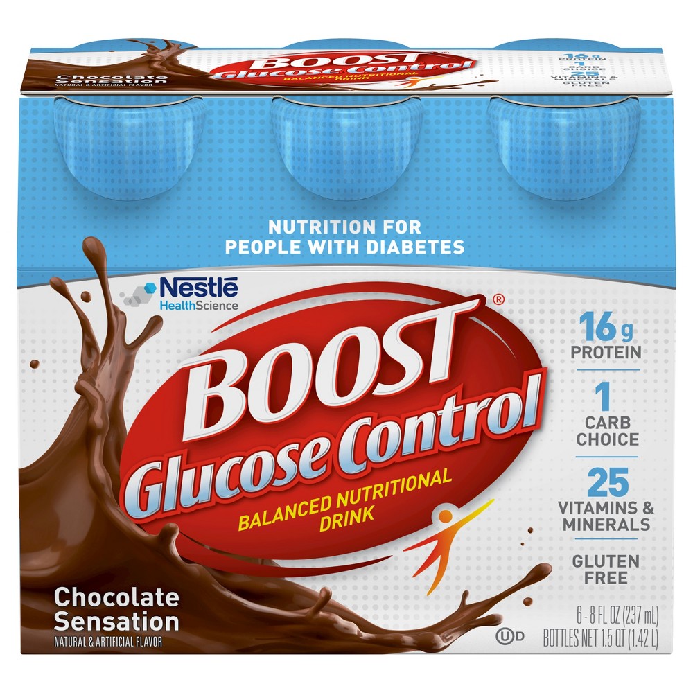 UPC 041679157916 product image for Boost Glucose Control Rich Chocolate Nutritional Drink, 8oz, 6ct | upcitemdb.com
