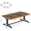 Tribesigns Rectangle Dining Table for 4-6 People, 62.4-Inch Kitchen Table, Industrial Wood Dining Room Table for Living Room - image 3 of 4